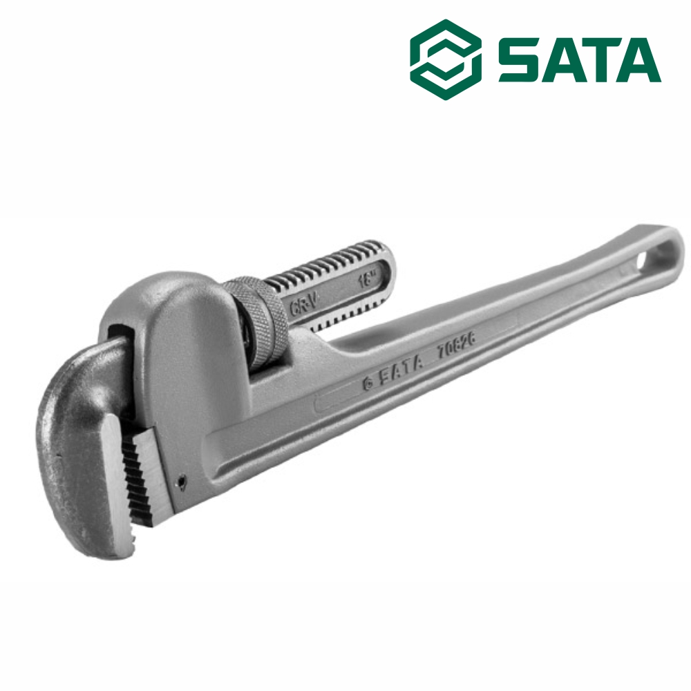 사타 SATA 알루미늄 파이프 렌치 250mm 70823 경량 배관 파이프랜치 - 상품 이미지