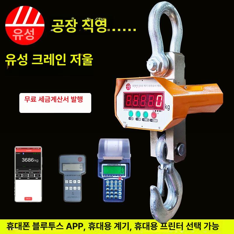 크레인 저울 산업용 호이스트 매달림 계근대 5t 레드 숫자 - 상세 이미지 3