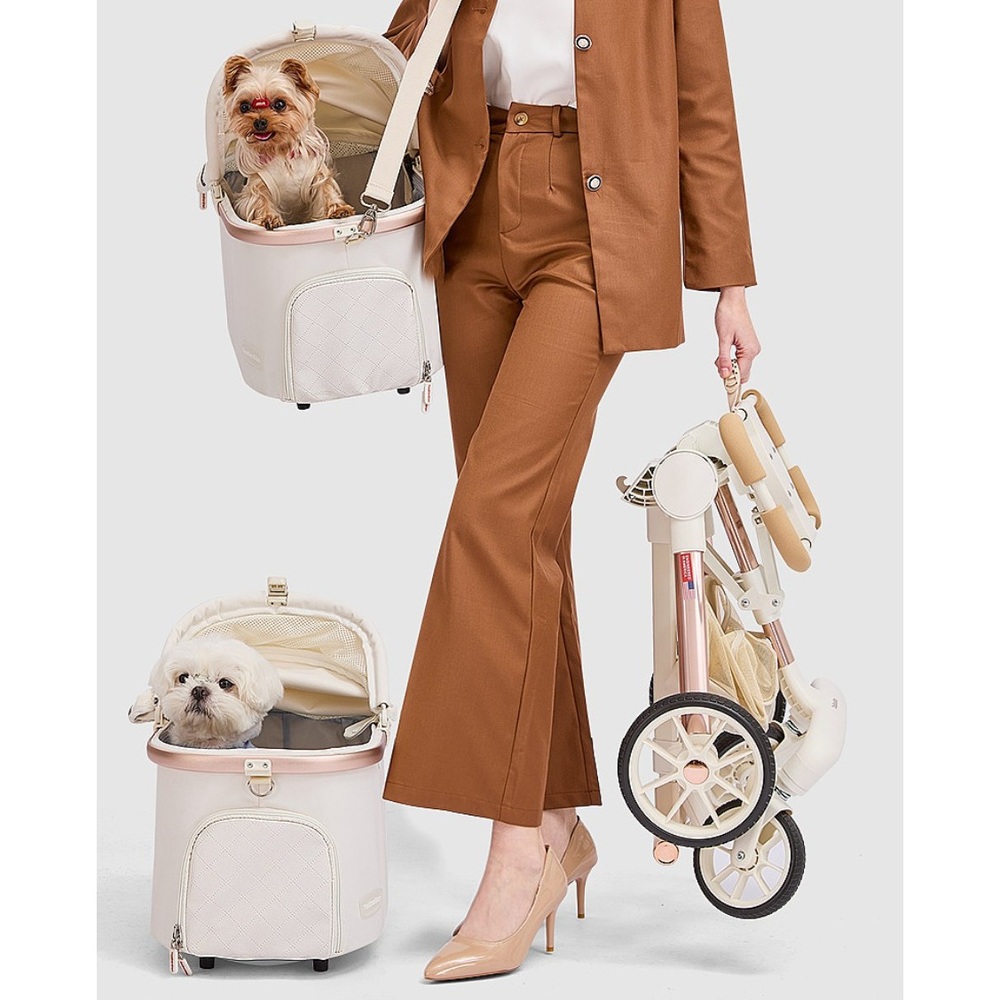 강아지웨건 반려견 소형견유모차 분리형개모차 펫모차