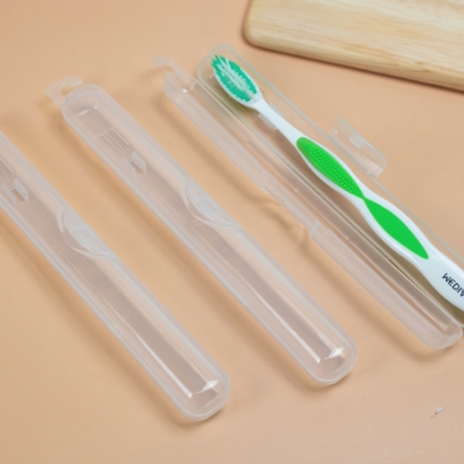 투명 칫솔통 여행용 칫솔 케이스 보관함 꽂이 걸이 커버 통 휴대용 정리 양치 여행용 여행 - 상품 이미지