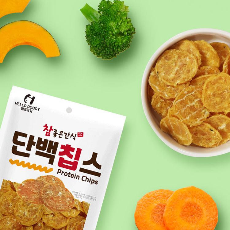 헬로도기 단백칩스 강아지트릿 건조간식 닭고기+사과, 100g, 1개 - 상세 이미지 3