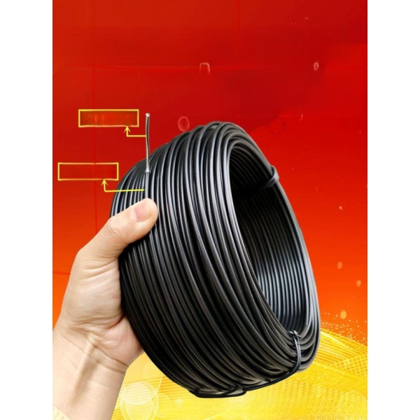 튼튼한 결속선 와이어 로프 묶음선 코팅 철사 지주선 철선 블랙 200m 1.6mm 블랙 100m 0.55mm - 상품 이미지