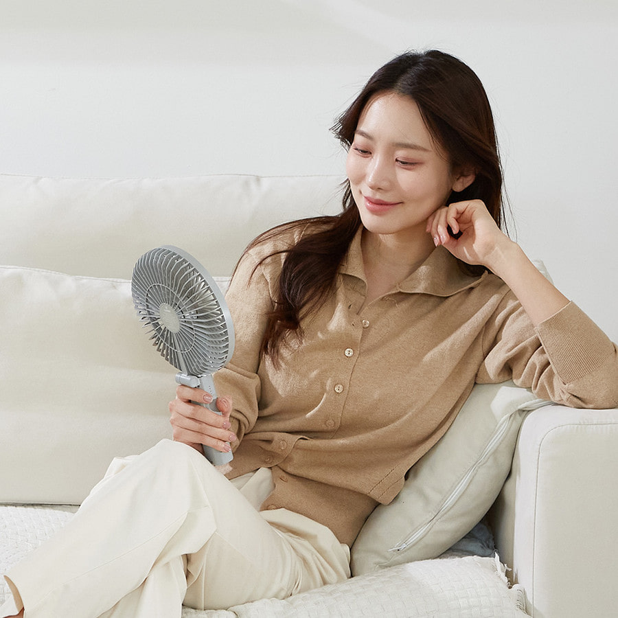 크레모아 팬 핸디 A 라이트 선풍기 손풍기 캠핑 써큘레이터 차박 휴대용 충전식 - 상세 이미지 5