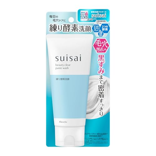수이사이 뷰티 클리어 페이스트 워시 정화감이 있는 클리어 그린 플로럴 향 네리 효소 세안 모공 클리어 모이스처 성분 미용 보습 성분 세안