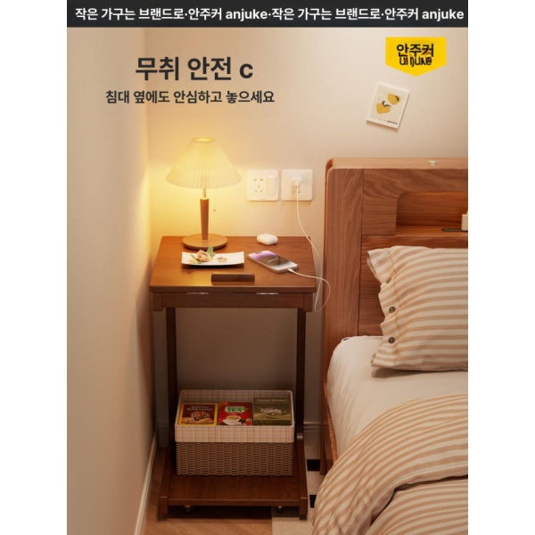 프리미엄 각도조절 고무나무 독서대 스탠드 책상용 노트북 거치대 선반형 40cm 고무나무 40cm - 상세 이미지 3