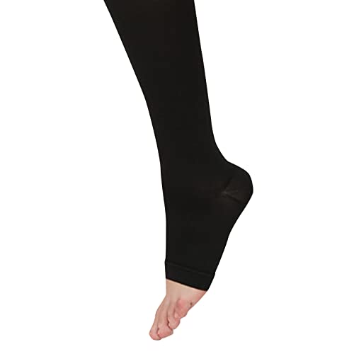 알케어 안실크-2 하이삭스(발가락 없음) 블랙 L 20282 탄성 스타킹 1박스(1켤레)