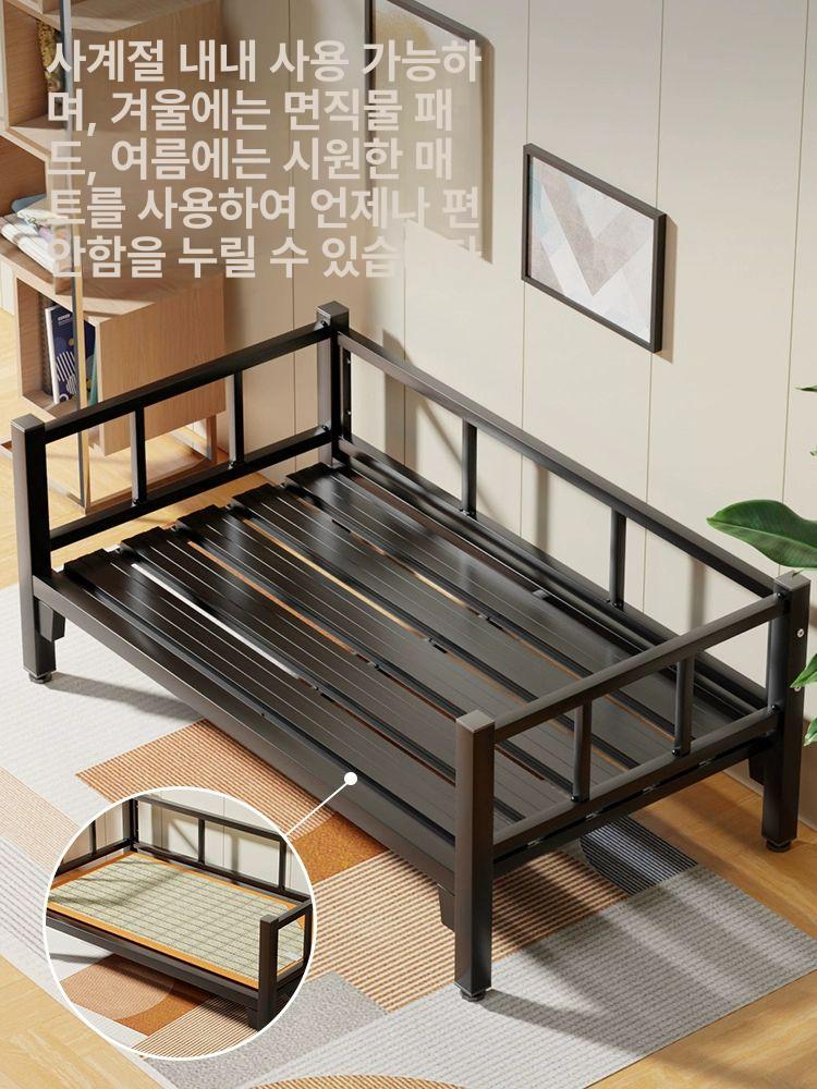 애견 침대 철제프레임 애완동물 강아지 반려동물 애완 블랙 원목 쇼파 애견베드 중형견 이하 - 상세 이미지 4
