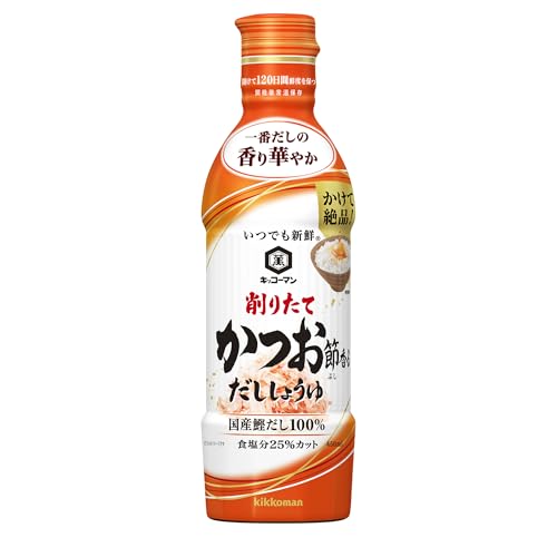 기꼬만 언제나 신선 갓 깎은 가쓰오부시 향 간장 450ml x 3개