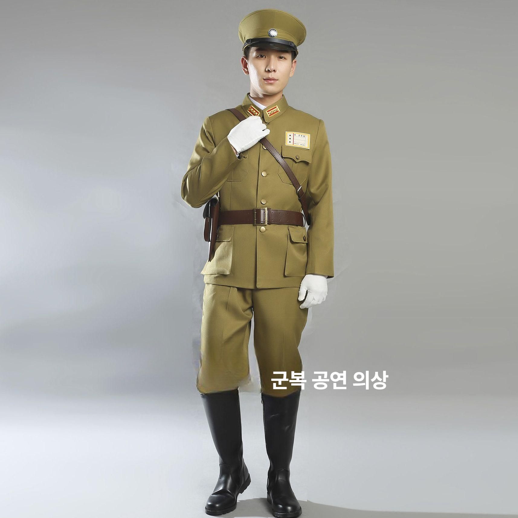 무대의상 군복 의상 위장 코스프레 중세 제복 밀리터리 코스튬 전역복 공연복 - 상세 이미지 3