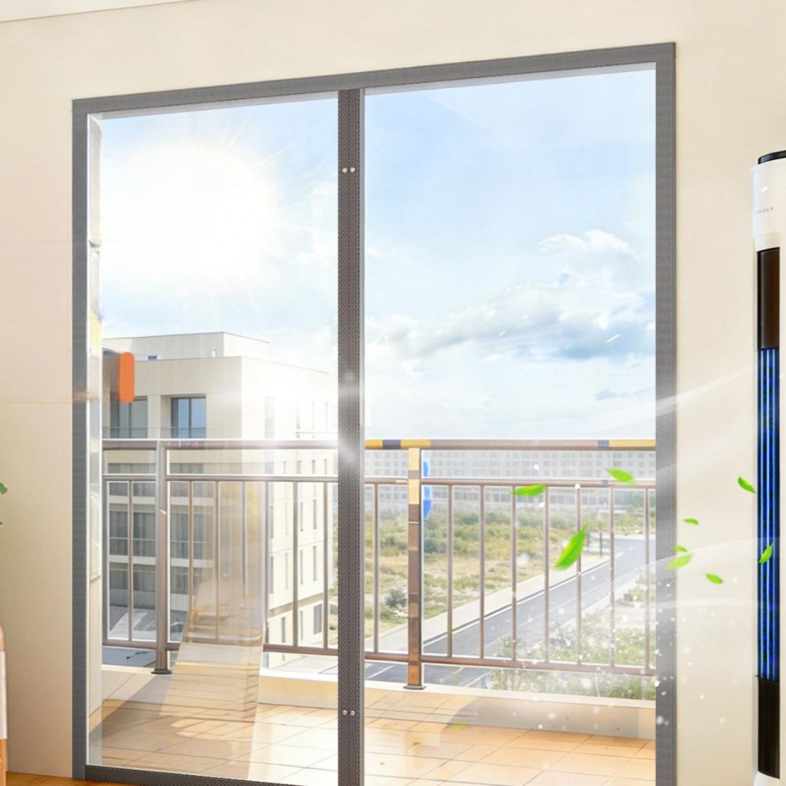 여름용 투명 pvc 에어컨 냉방 차단 침실 거실 발코니용