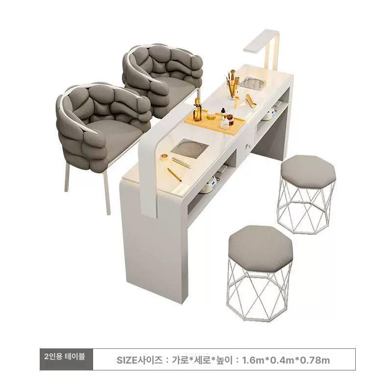 네일테이블 네일샵 네일아트 뷰티 손톱 책상 작업대 데스크 - 상세 이미지 5