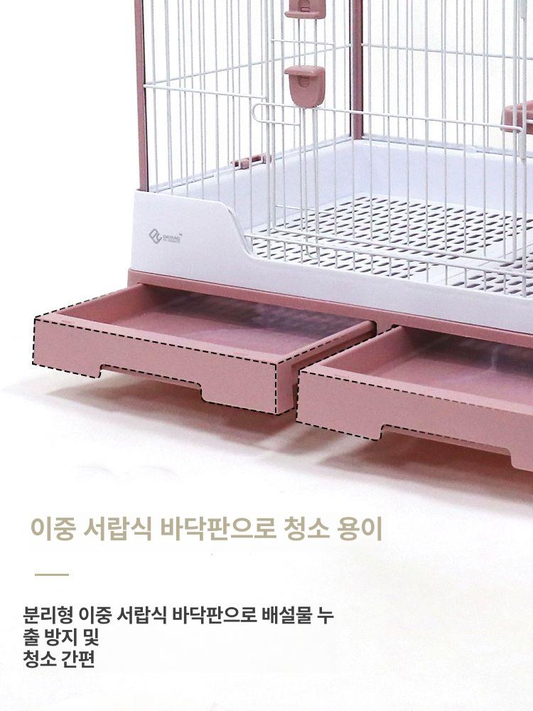 대형 토끼 케이지 자동청소 방수 이중서랍 - 상세 이미지 4