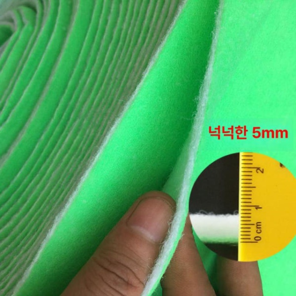 프리미엄 수족관 어항 필터패드 교체 스키머 공급 여과솜 12cm 5m 두께1cm 퓨어그린 10cm 5m 두께5mm 그린화이트 - 상세 이미지 5