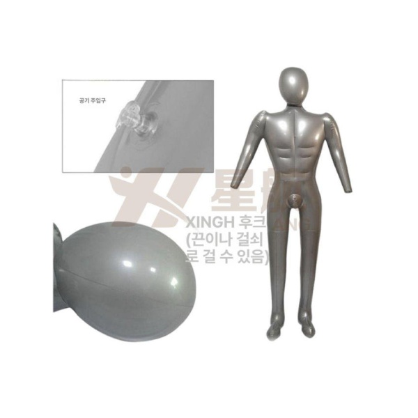 최신 풍선 전신 마네킹 남자 여자 남성 여성 더미 마네킨 손 포함+펌프 남성 손 미포함 펌프미포함 - 상세 이미지 2