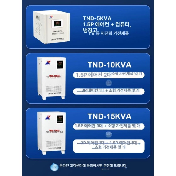 최신형 안정기 조절 전압 공급기 자동 스위칭 DC 조정기 TKR-2000VA 냉장고및컴퓨터용 전자식 전압 안정기 - 상세 이미지 4