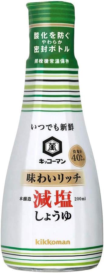 기꼬만 맛이 풍부한 저염 간장 200ml 6병