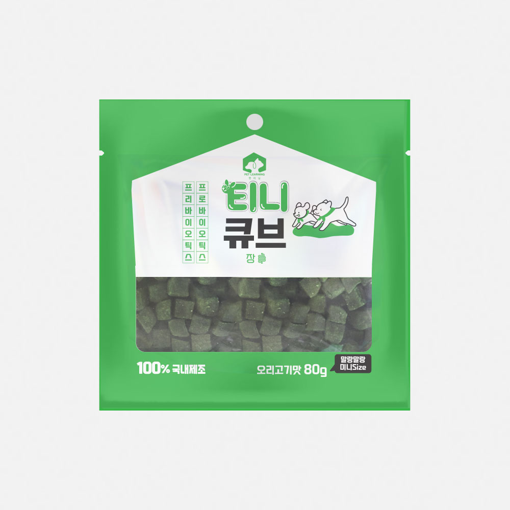 펫러닝 티니큐브 트릿 강아지져키 노즈워크간식 오리고기, 80g, 1개 - 상품 이미지