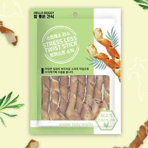헬로도기 강아지육포 강아지저칼로리간식 져키 트위스트치킨, 104g, 1개 솔직 후기 | 실제 사용자 리뷰 총정리 - 상품 이미지 1