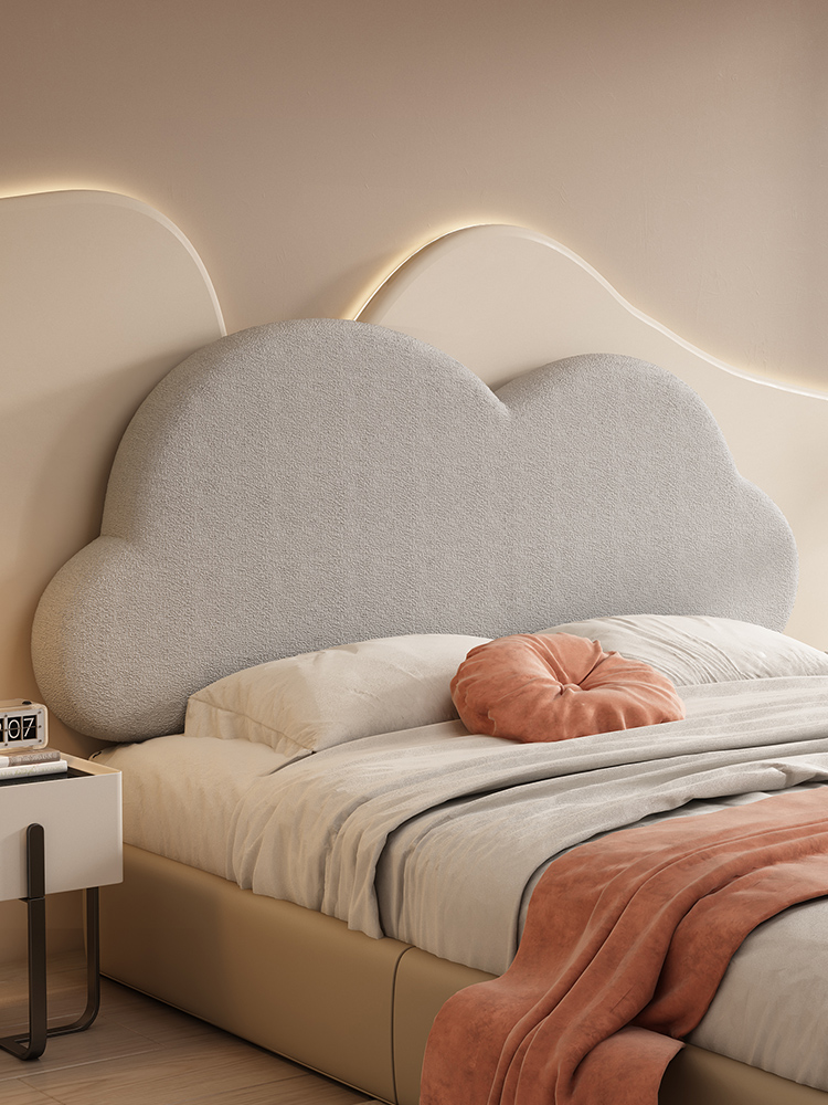 침대 등받이 구름 쿠션 헤드보드 등쿠션 프레임 심플 벽쿠션 침실 인테리어 - 상세 이미지 5