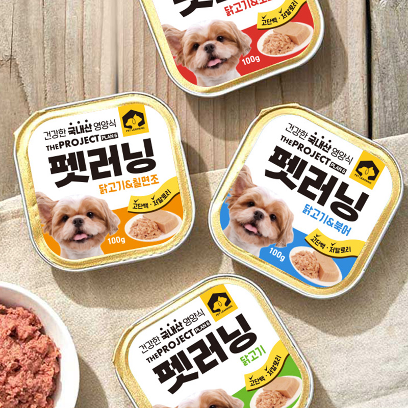 펫러닝 국내산 강아지통조림 애견간식 닭고기 캔 100g 20개입 - 상세 이미지 2