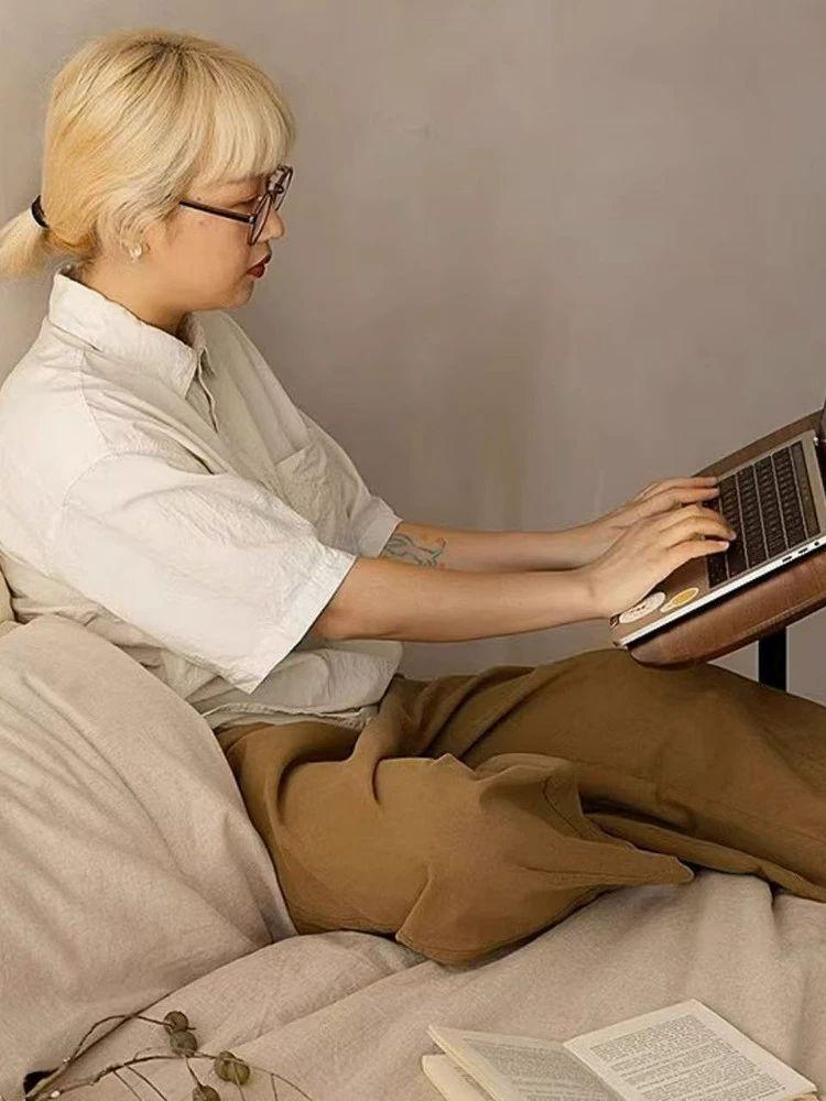 침대 옆 이동식 높이조절 책상 소형 사이드 선반