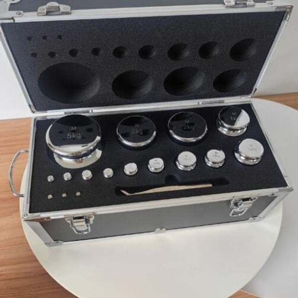 정밀 검교정 표준 분동 계량추 고정밀 평형추 1g-1kg 알루미늄 13개 세트 1g-500g 플라스틱 12개 세트 - 상세 이미지 4