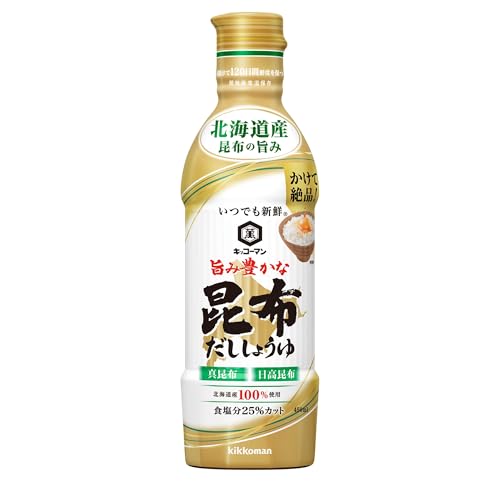 기꼬만 언제나 신선 풍부한 감칠맛 다시마 간장 450ml x 3개