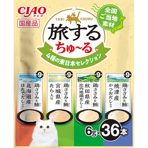 차오 여행하는 츄르 4종의 동일본 셀렉션 6gX36개