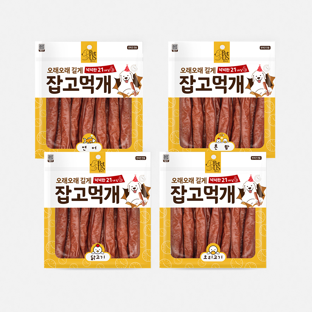펫어스 잡고먹개 강아지져키 강아지육포 간식 연어, 420g, 1개 - 상세 이미지 2