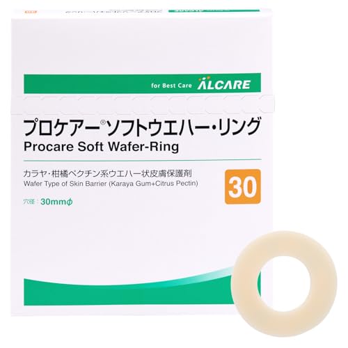 알케어 프로케어 소프트 웨이퍼 링 카라야·감귤계 펙틴 파우더 제형 피부 보호제 15592 30mmφ 8개