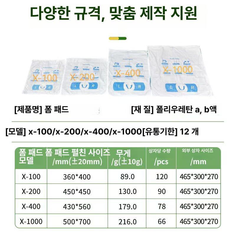 신형 우레탄 완충제 발포제 맞춤 충전재 보호 팽창 충격 파손방지 포장지 자충 그릇포장 - 상세 이미지 5