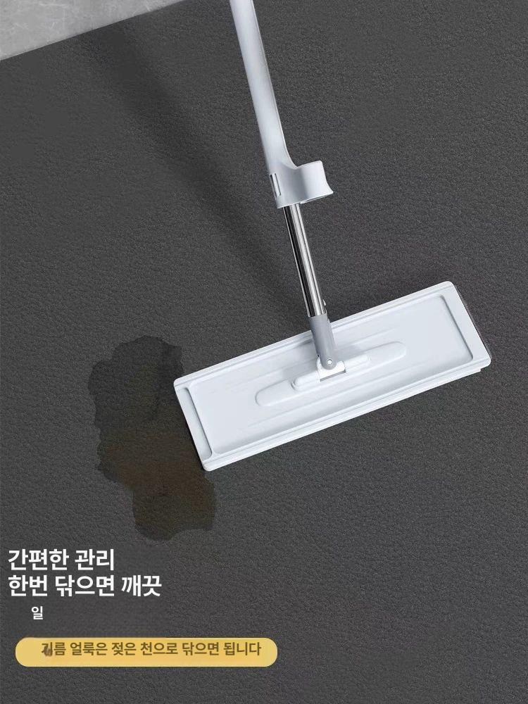 고급 우드무늬 주방 방수 방오 미끄럼방지 대형 현관 문앞 매트 - 상세 이미지 4