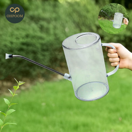 [이이오품] 식물 화분물뿌리개호스 미니물조리개 긴 노즐 물조리개 2L 투명