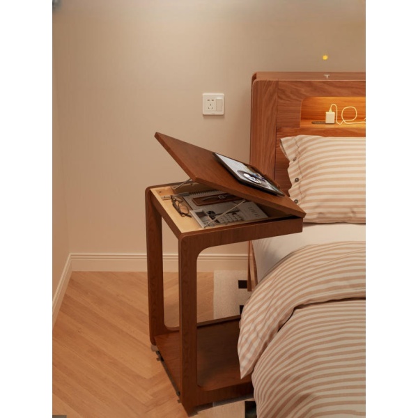 프리미엄 각도조절 고무나무 독서대 스탠드 책상용 노트북 거치대 선반형 40cm 고무나무 40cm - 상품 이미지