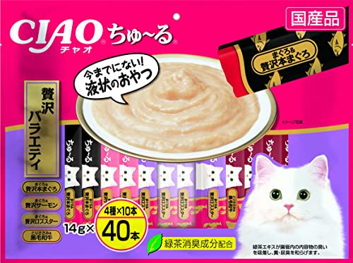차오 츄르 럭셔리 버라이어티 14gX40개입 고양이 간식