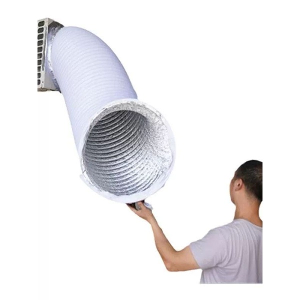 고성능 에어컨실외기덕트 호스 자바라 파이프 배기 공기 이중 알루미늄 튜브 35cm x 1m 정사각형 - 상세 이미지 5