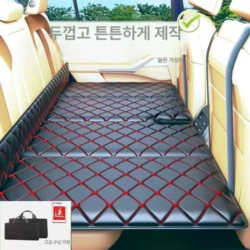 차 뒷자석 매트 뒷자리 깔판 승용차 뒷좌석 매트리스 차량용 평탄화 접이식 - 상세 이미지 2