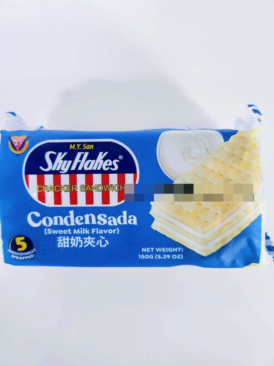 필리핀 과자 스카이플레이크 크래커 샌드위치 컨덴사다, 150g, 10개 - 상품 이미지