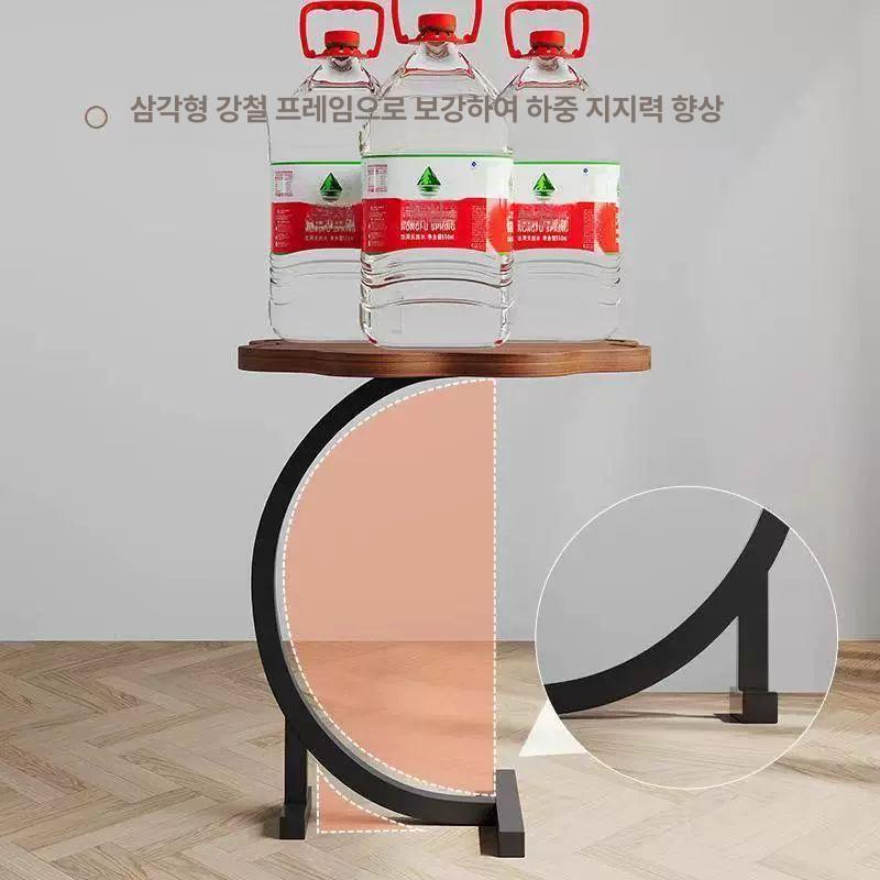 티테이블 원목 탁자 타원형 밥상 찻상 다과상 테이블 - 상세 이미지 2