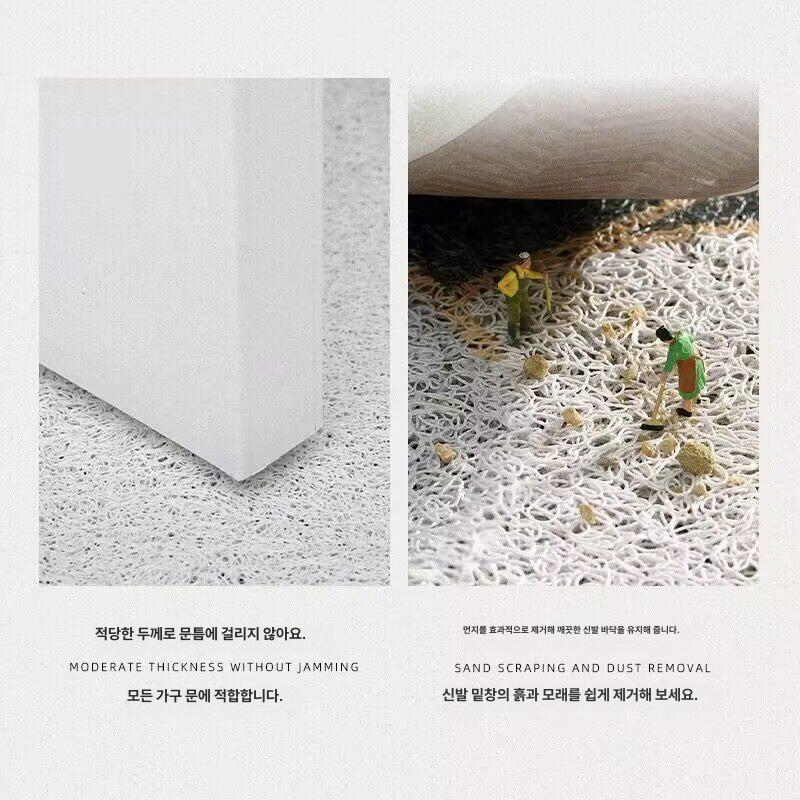 블랙 현관 입구 발매트 두꺼운 물세탁 가능 먼지제거 내구성 강화 - 상세 이미지 5