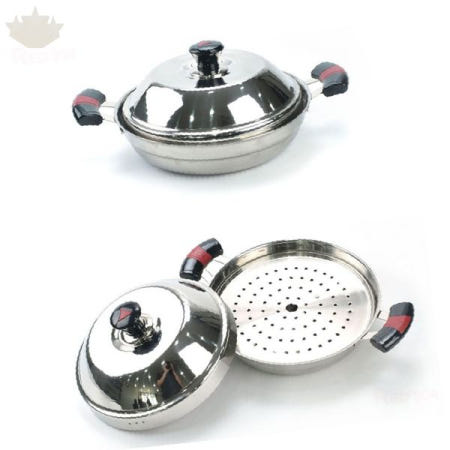 스테인리스 찜기 채반 세트 보쌈 수육 족발 요리 전용 찜냄비 전골냄비 겸용