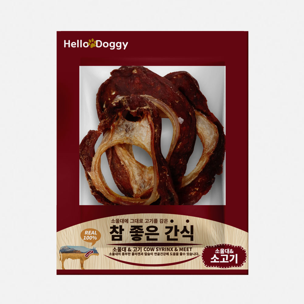 헬로도기 강아지보양식 수제 저칼로리 강아지다이어트간식 소울대+소고기, 20g, 1개 - 상품 이미지