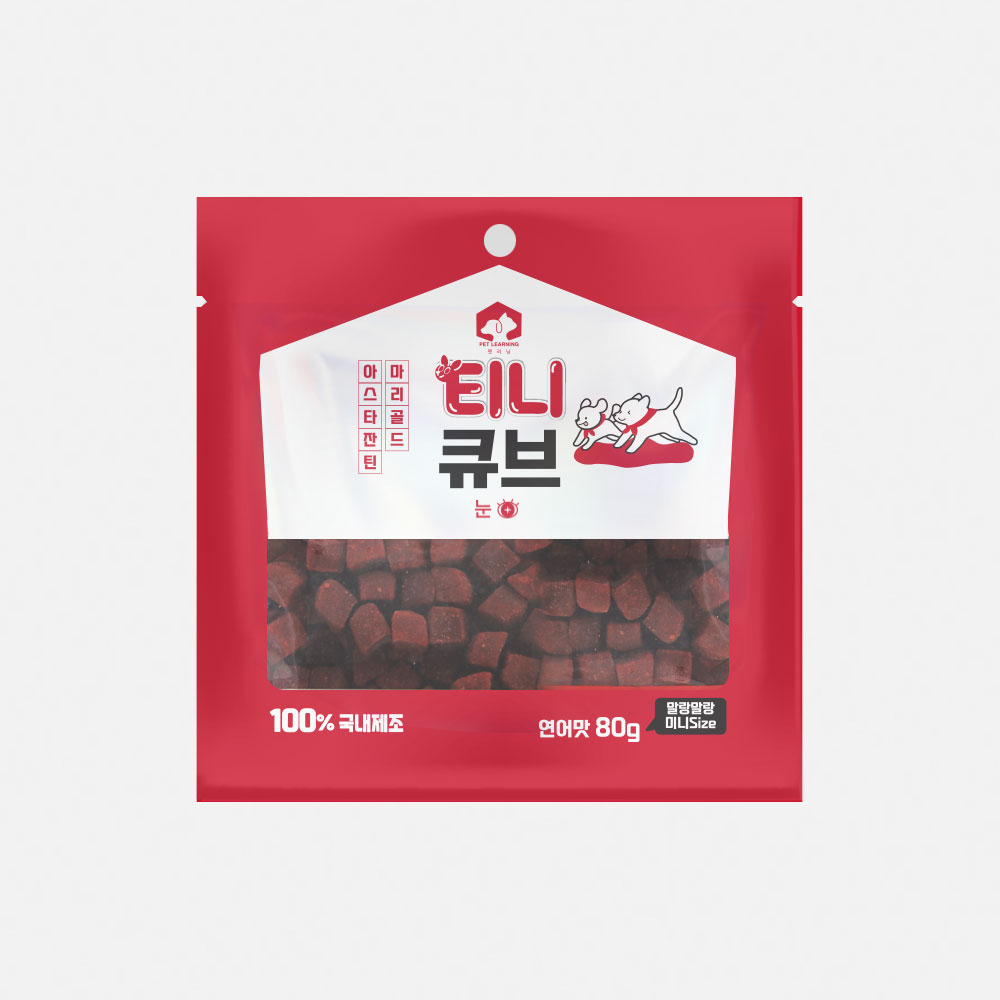 펫러닝 티니큐브 트릿 강아지져키 노즈워크간식 연어, 80g, 1개 - 상품 이미지