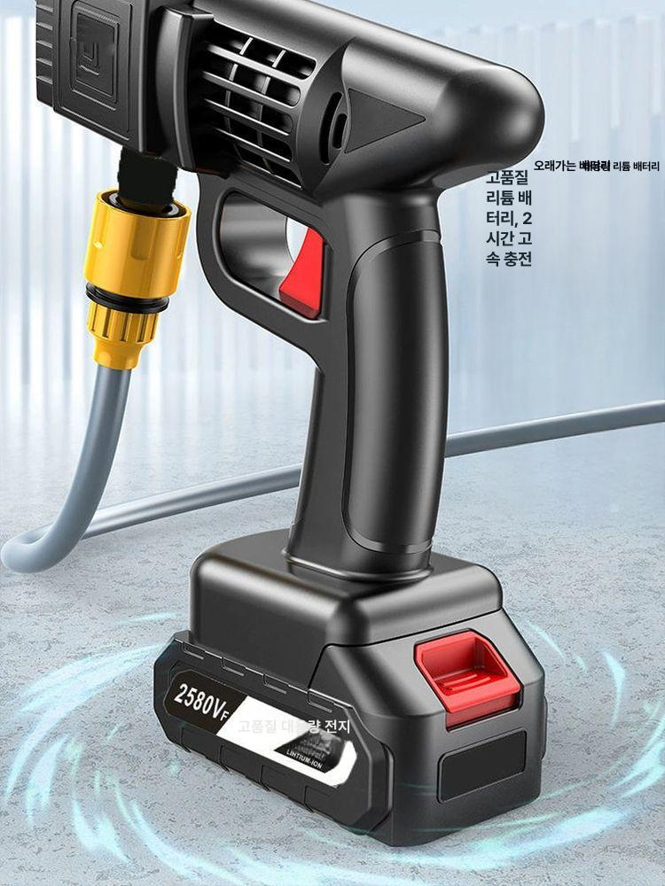 고압 차량살수기 충전식 모터펌프 충전 청소 부품 분무기 - 상세 이미지 4