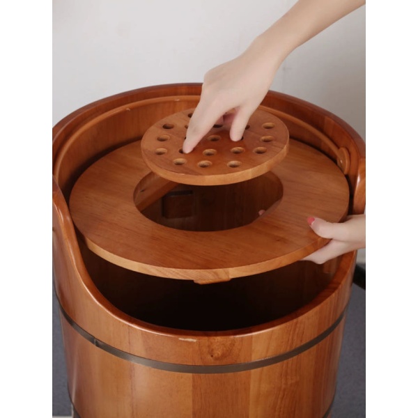 프리미엄 훈증 족욕기 원적외선 히노끼 마사지 좌훈기 온열 족욕통 U형 60cm 스팀 좌석포함선물없음 W형 50cm 스팀 - 상세 이미지 5