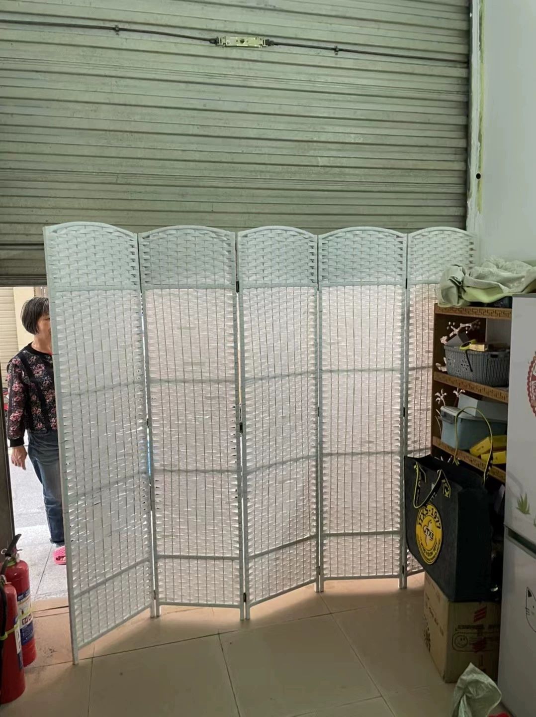 라탄 파티션 가림막 안방 가벽 가리개 위아래 병풍 침대 높이 1.5m 폭 40cm 4패널 약 1.3m - 상세 이미지 2