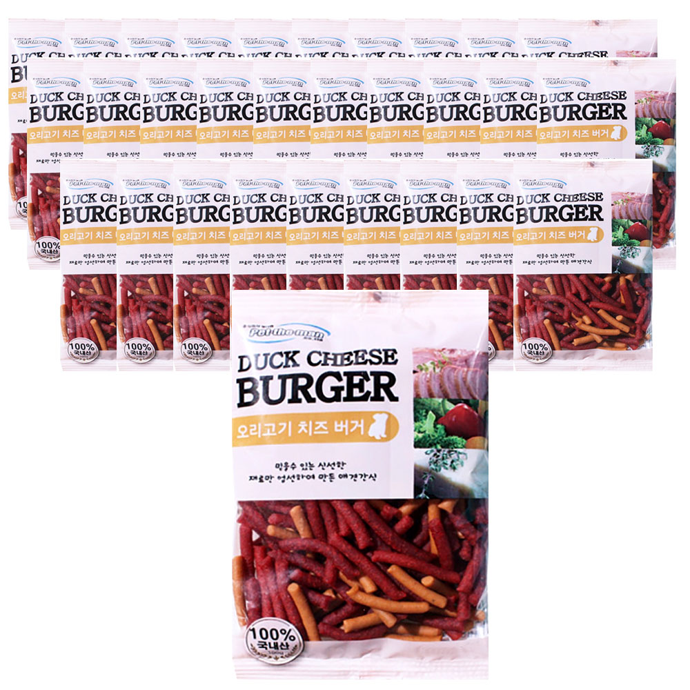 펫더맨 강아지치즈 강아지노즈워크간식 다이어트 육포 오리고기+치즈, 100g, 30개 제품 이미지