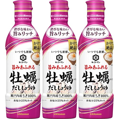 기꼬만 언제나 신선 감칠맛 가득한 굴 간장 450ml 3개