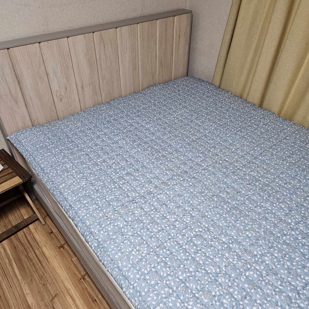 국산 매트리스패드 누빔이불 침대패드 슈퍼싱글 침대요 SS