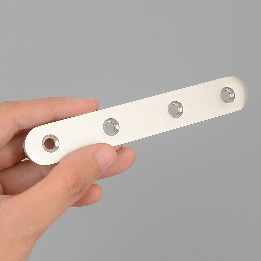 일자 평철 앵글 브라켓 경첩 스텐 보강철판 124mm 10P - 상세 이미지 2